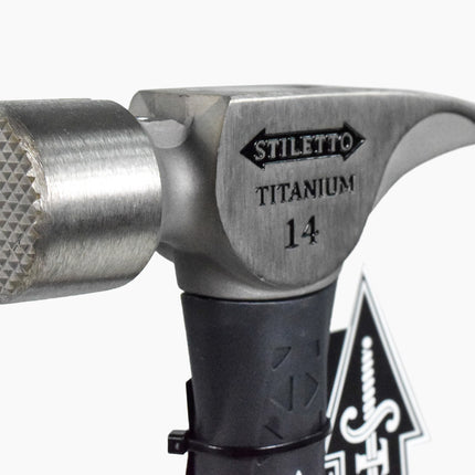 Stiletto TI14MC-F 16-Inch 14-Oz Titanium Milled Curved Fiberglass Handle Hammer