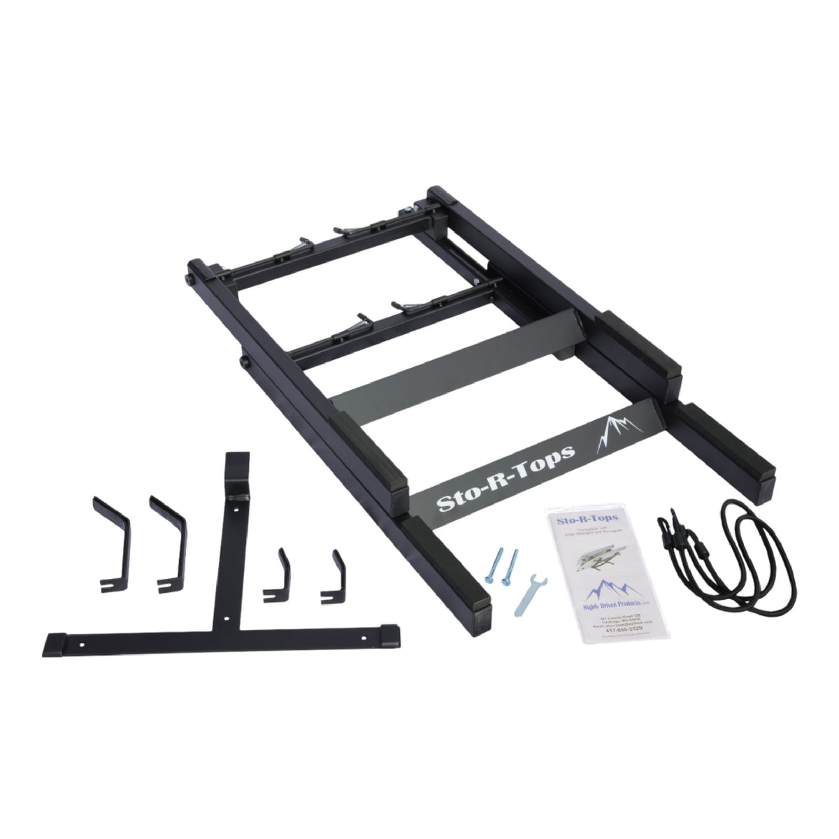 Hardtop Panel 3-in-1 Storage Rack for Jeep Wrangler, Ford Bronco 2022 & Renegade Freedom Sunroof T Top SRT