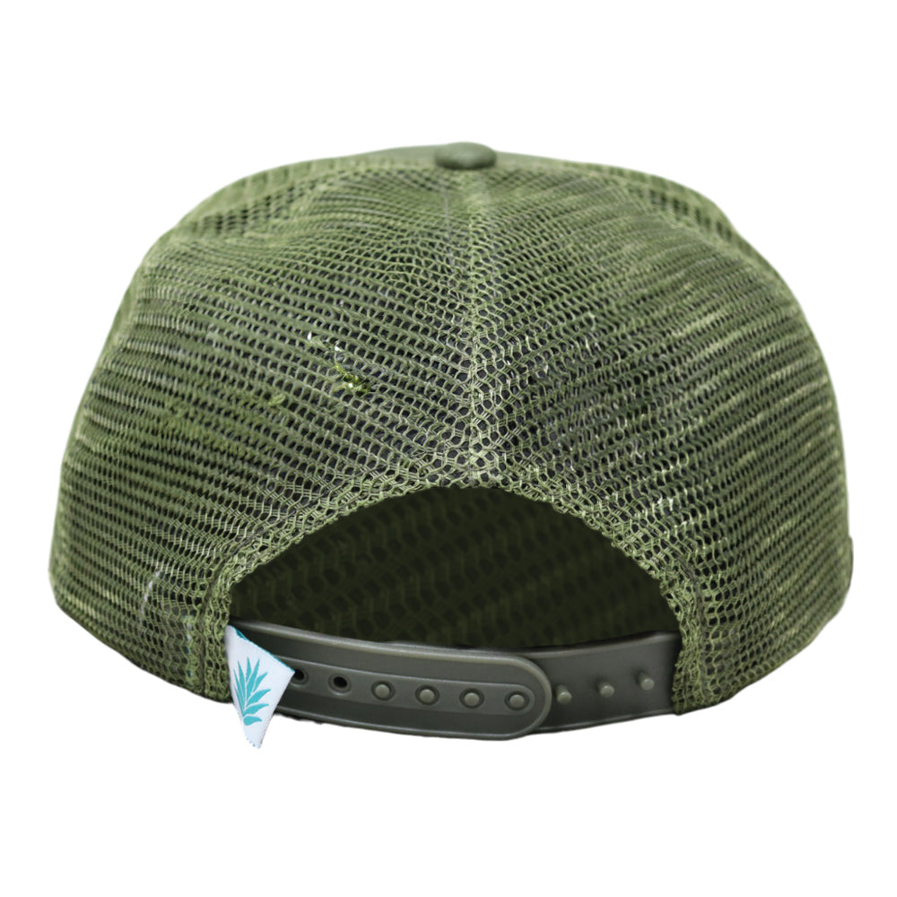 Sendero Provisions Co. Bird Hunter Adjustable Snapback Hat with Woven Patch & Mesh Back for Breathability (Jalapeno/Olive) - One Size