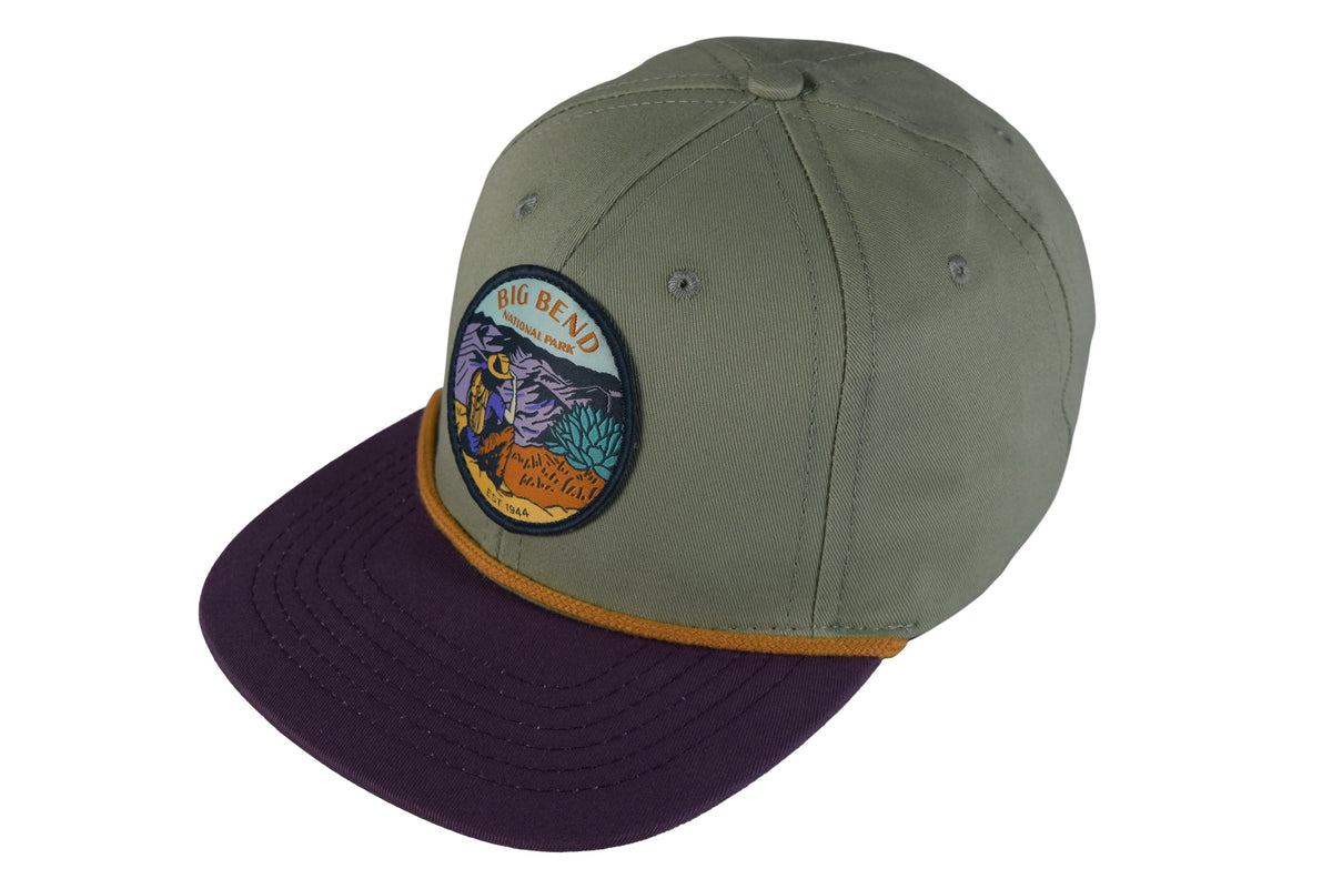 Sendero Provisions Co. Big Bend National Park Outdoor Snapback Hat (Sage/Lilac)
