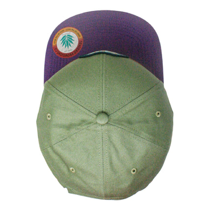 Sendero Provisions Co. Big Bend National Park Adjustable Snapback Rope Hat with Woven Patch & Topographic Map Undervisor (Sage/Lilac) - One Size