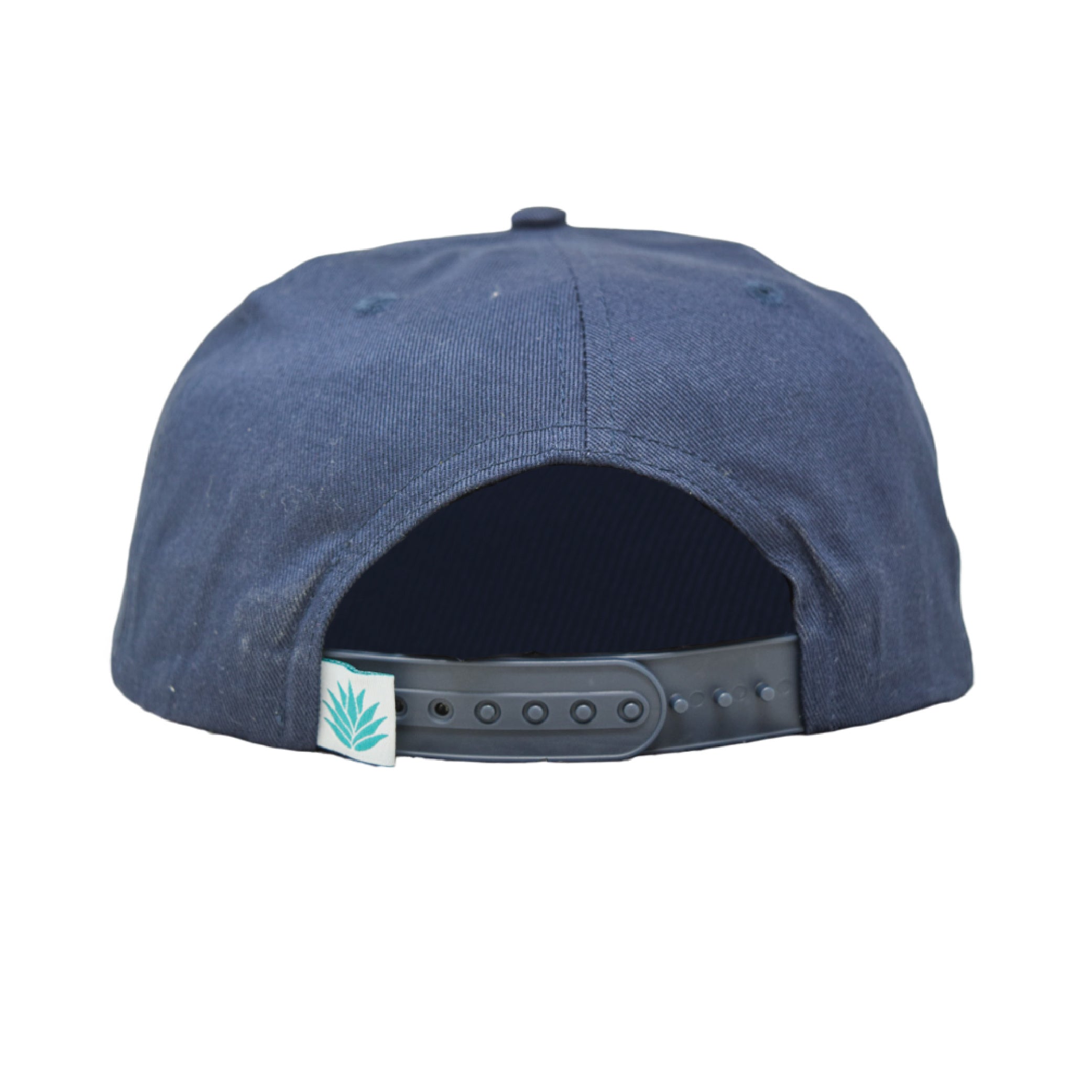 Sendero Provisions Co. Rocky Mountain National Park Adjustable Snapback Rope Hat with Woven Patch & Topographic Map Undervisor (Blue) - One Size