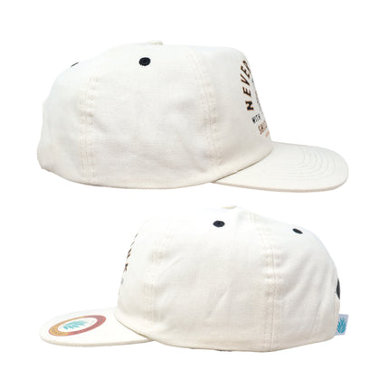 Sendero Provisions Co. Shootin' Hand Adjustable Strapback Hat with Screen Printed Design (White) - One Size