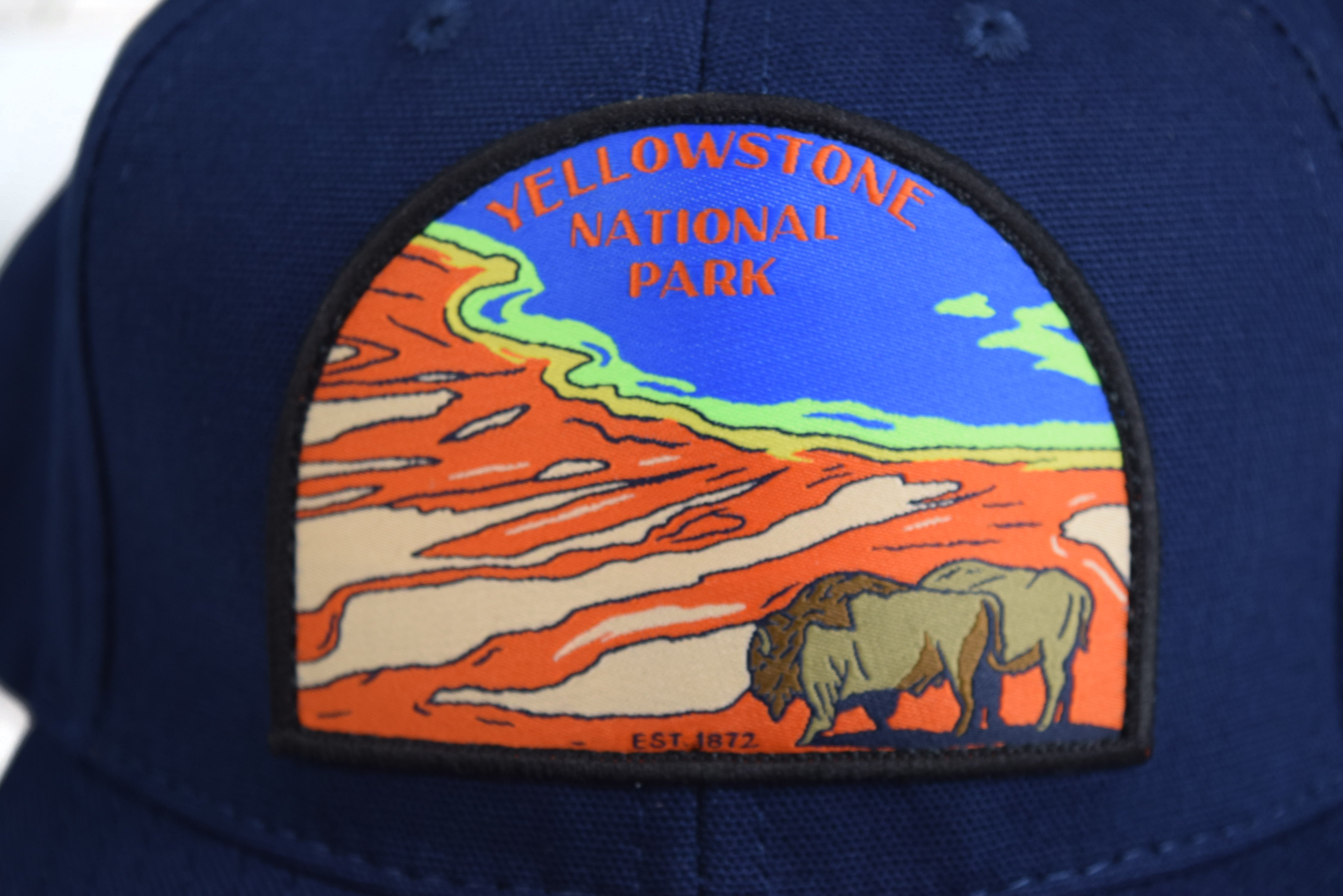 Sendero Provisions Co. Yellowstone National Park Outdoor Snapback Hat (Blue)