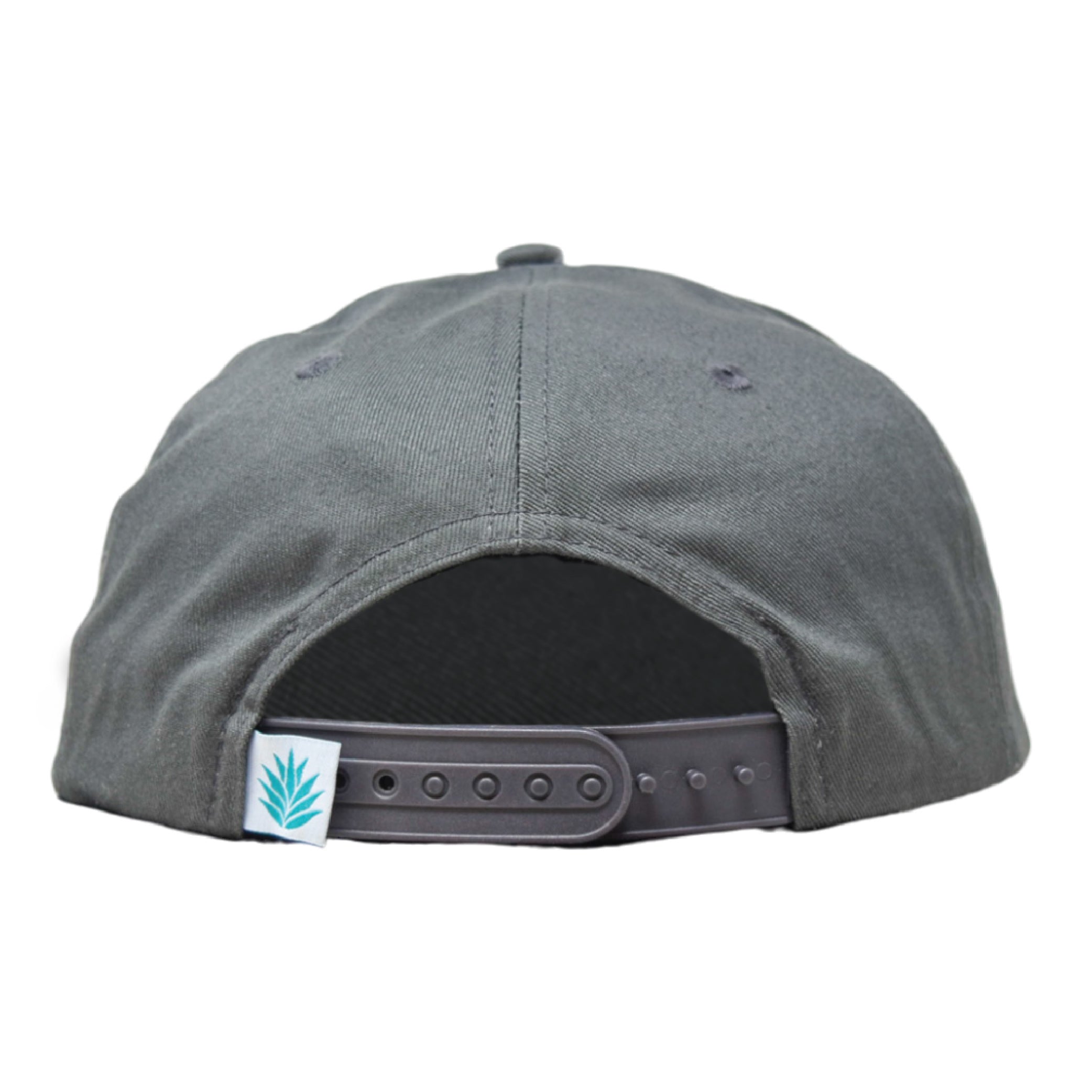 Sendero Provisions Co. Yellowstone National Park Adjustable Snapback Rope Hat with Woven Patch & Topographic Map Undervisor (Charcoal/Pumpkin) - One Size