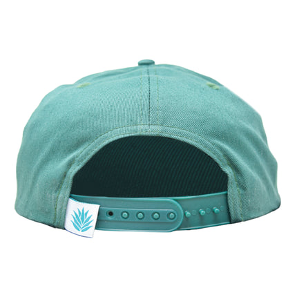 Sendero Provisions Co. Zion National Park Adjustable Snapback Rope Hat with Woven Patch & Topographic Map Undervisor (Dark Green/Golden Brown) - One Size