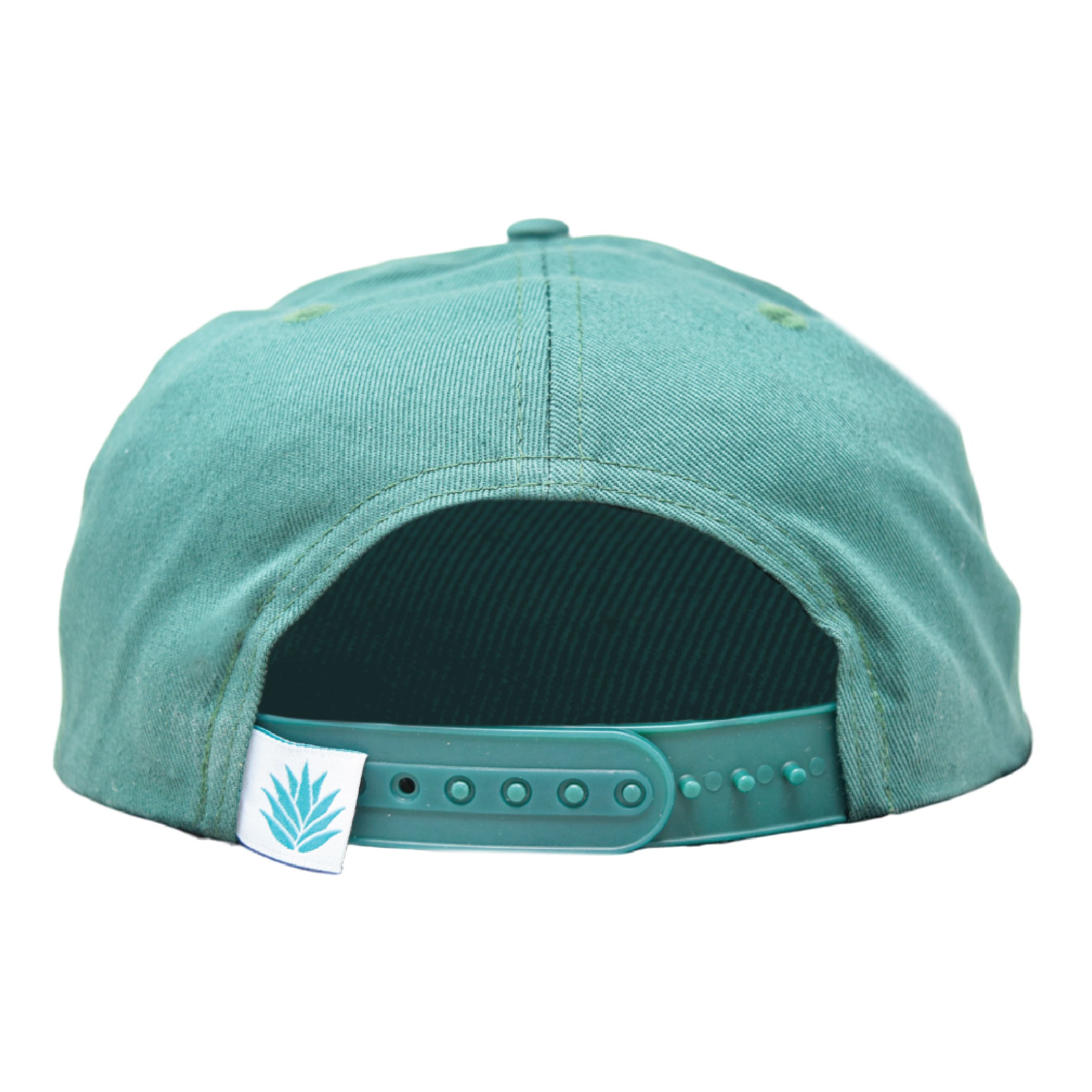 Sendero Provisions Co. Zion National Park Adjustable Snapback Rope Hat with Woven Patch & Topographic Map Undervisor (Dark Green/Golden Brown) - One Size