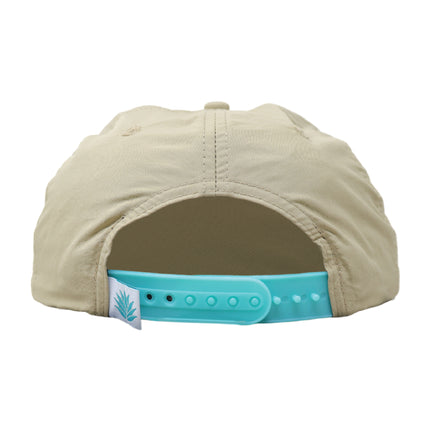 Sendero Provisions Co. Keepin' It Reel Adjustable Snapback Hat with Screen Printed Patch & Braided Rope (Khaki) - One Size