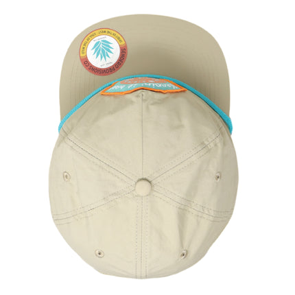 Sendero Provisions Co. Keepin' It Reel Adjustable Snapback Hat with Screen Printed Patch & Braided Rope (Khaki) - One Size