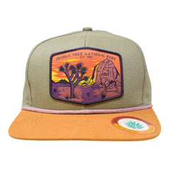 Sendero Provisions Co. Joshua Tree National Park Snapback Hat (Dark Green/Brown)