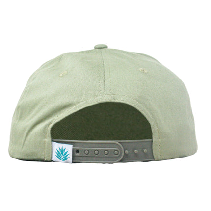 Sendero Provisions Co. Joshua Tree National Park Adjustable Snapback Rope Hat with Woven Patch & Topographic Map Undervisor (Gray/Brown) - One Size