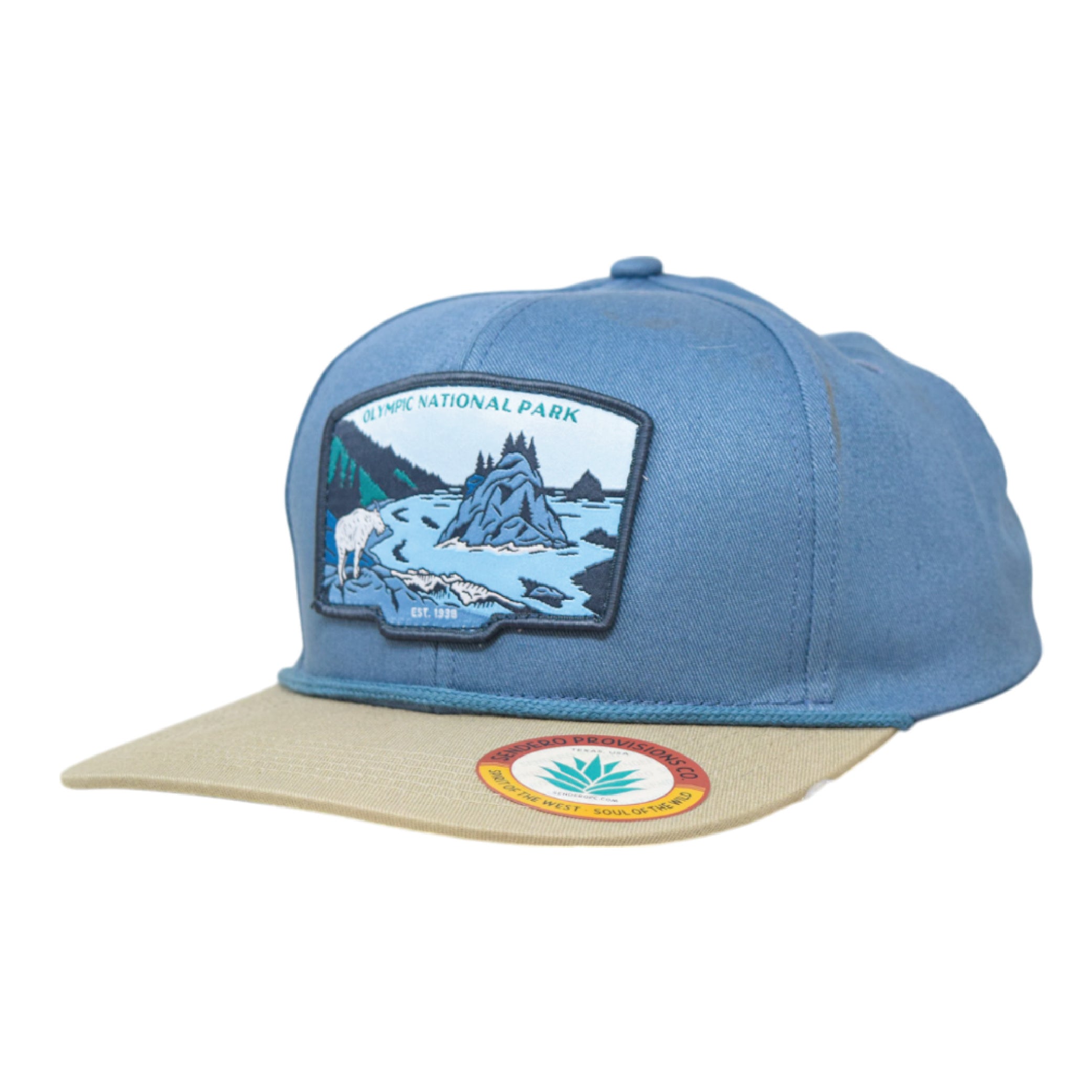 Sendero Provisions Co. Olympic National Park Snapback Hat (Blue Stone)- One