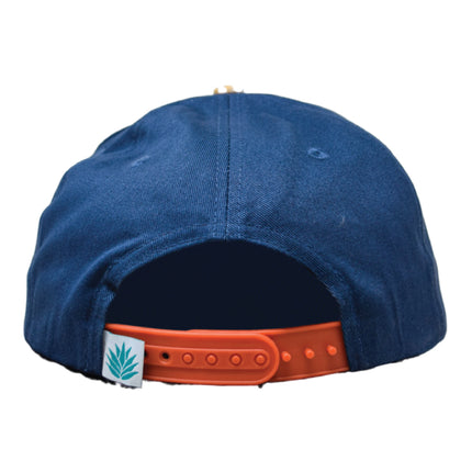 Sendero Provisions Co. Smoky Mountain National Park Adjustable Snapback Rope Hat with Woven Patch & Topographic Map Undervisor (Storm/Honey) - One Size