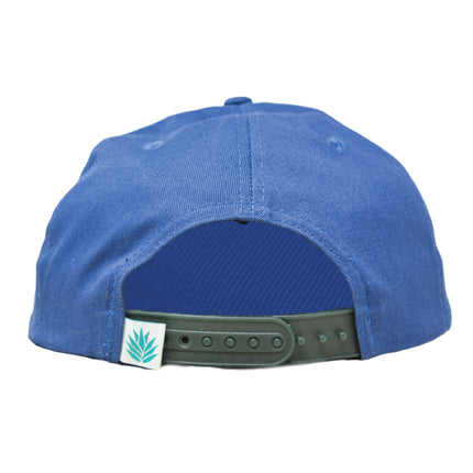 Sendero Provisions Co. Glacier National Park Adjustable Snapback Rope Hat with Woven Patch & Topographic Map Undervisor (Midnight Blue) - One Size