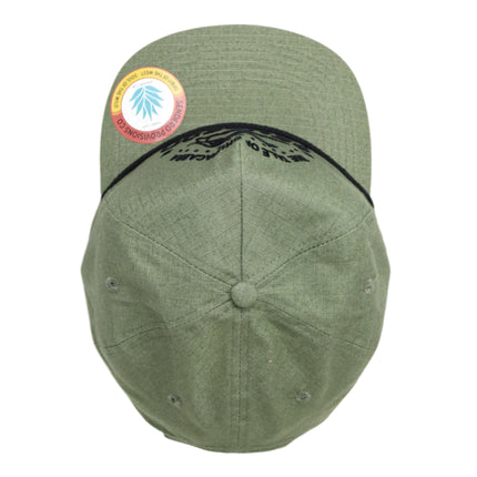 Sendero Provisions Co. Chupacabra Adjustable Snapback Hat with Felt Design & Braided Rope (Green/Midnight Black) - One Size