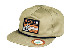 Sendero Provisions Co. Lone Rider Adjustable Snapback Hat (Light Brown)