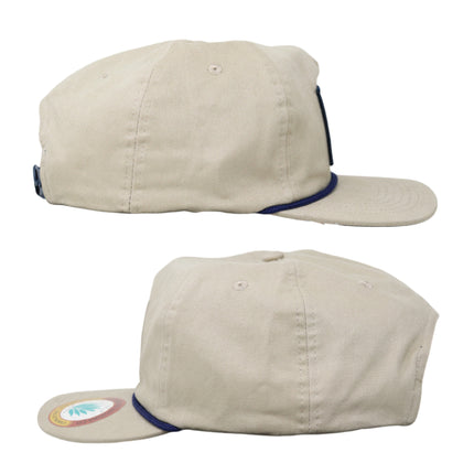 Sendero Provisions Co. Lone Rider Adjustable Snapback Rope Hat with Woven Patch & Braided Rope (Tan) - One Size