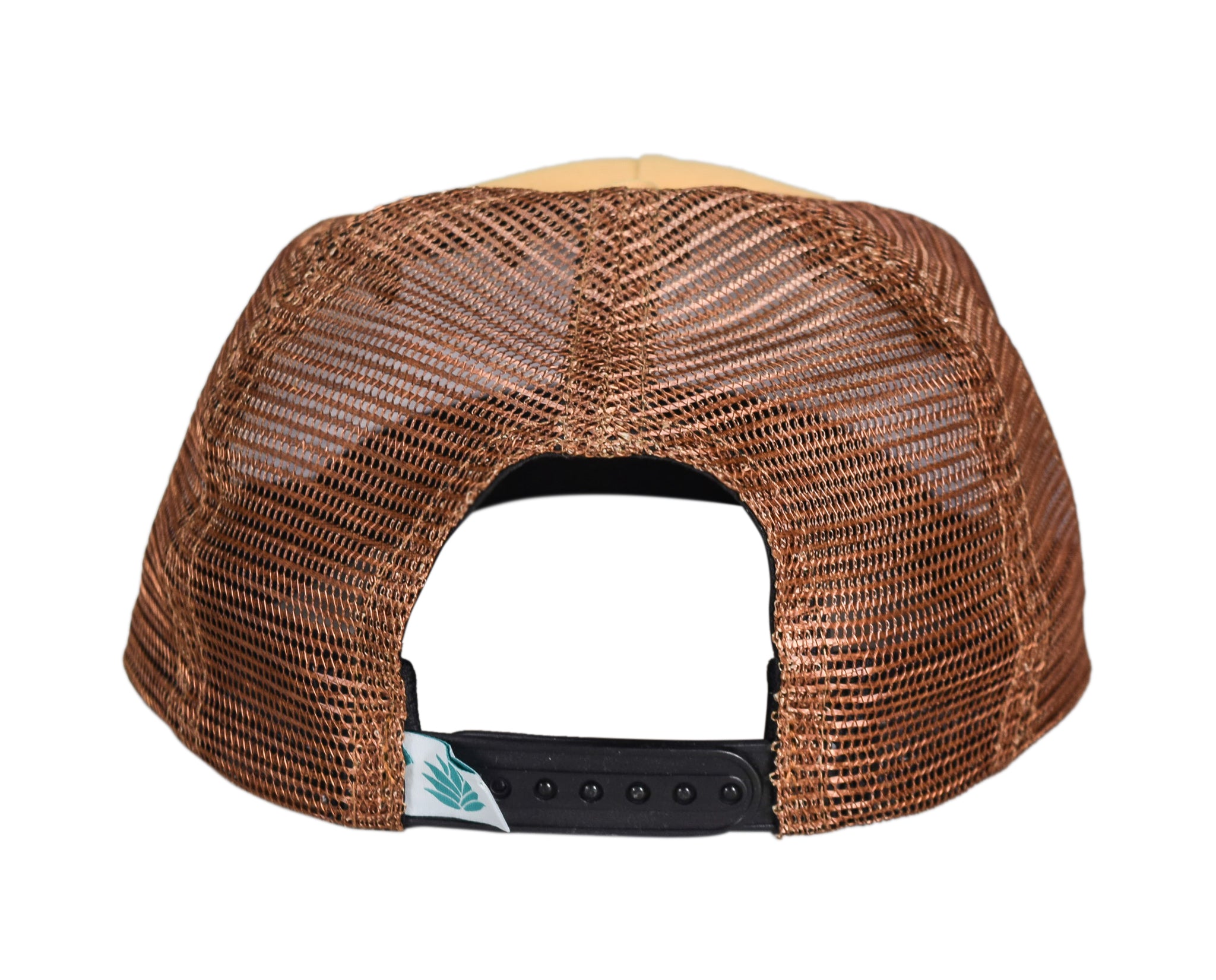 Sendero Provisions Co. Daggum Adjustable Snapback Hat with Chain Stitched Logo & Meshback (Yellow/Brown) - One Size