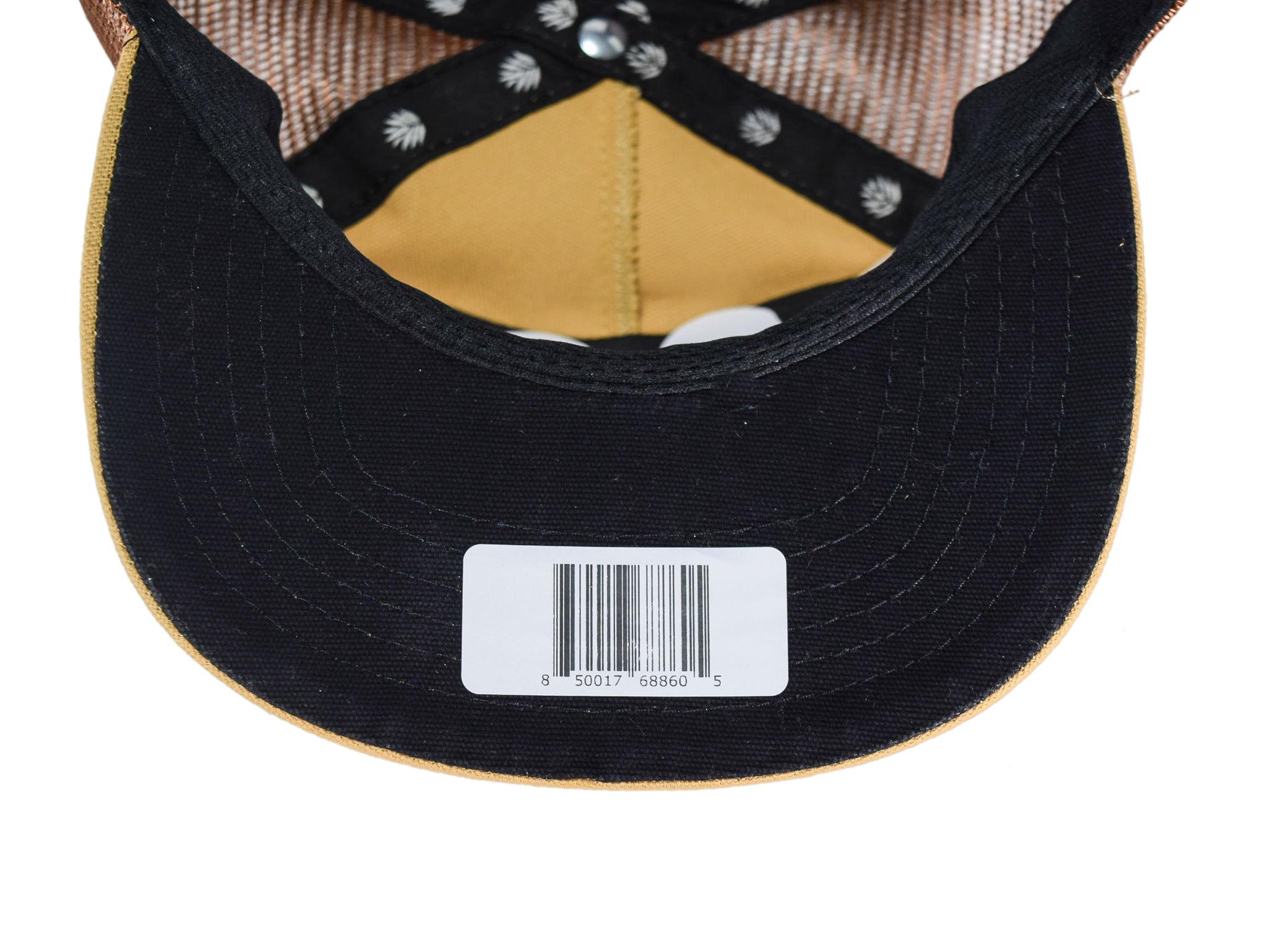 Sendero Provisions Co. Daggum Adjustable Snapback Hat with Chain Stitched Logo & Meshback (Yellow/Brown) - One Size
