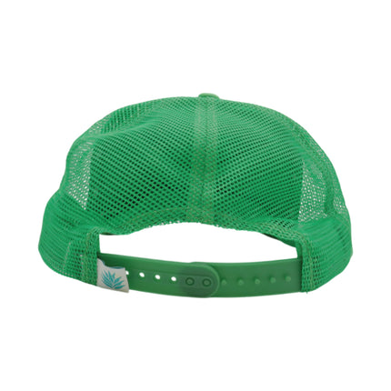 Sendero Provisions Co. Cowboy Adjustable Snapback Foam Trucker Hat with Embroidered Logo & Mesh back (Green/White) - One Size