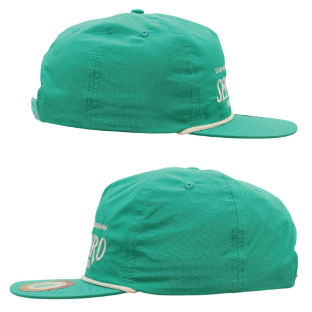 Sendero Provisions Co. Outdoor Adjustable Snapback Rope Hat with Embroidered Logo Design (Teal) - One Size
