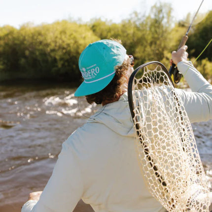 Sendero Provisions Co. Outdoor Adjustable Snapback Rope Hat with Embroidered Logo Design (Teal) - One Size