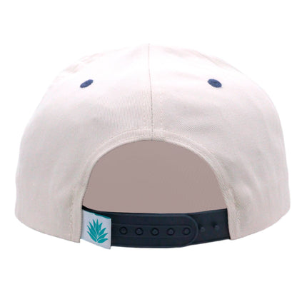 Sendero Provisions Co. Logo Snapback Hat, Cream/Navy, One Size (SPCH123F31CZZ)