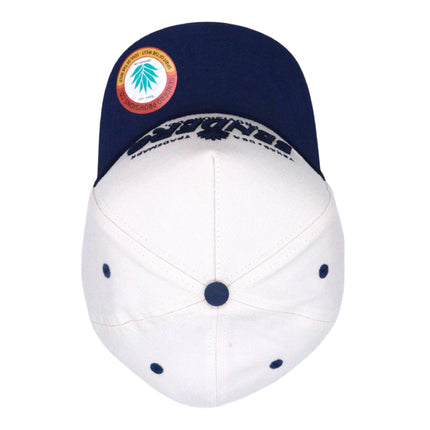 Sendero Provisions Co. Logo Snapback Hat, Cream/Navy, One Size (SPCH123F31CZZ)