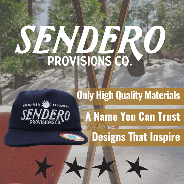 Sendero Provisions Co. Logo Hat Felt, (Navy) One Size