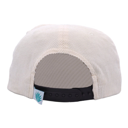 Sendero Provisions Co. Del Oeste Adjustable Snapback Hat - Cream/Brown, Embroidered Design, Structured 5-Panel Cotton Twill Cap for Outdoor Adventures