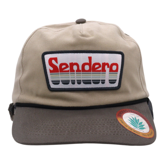 Sendero Provisions Co. Retro Logo Snapback Hat, Tan, One Size (SPCH125F18AZZ)