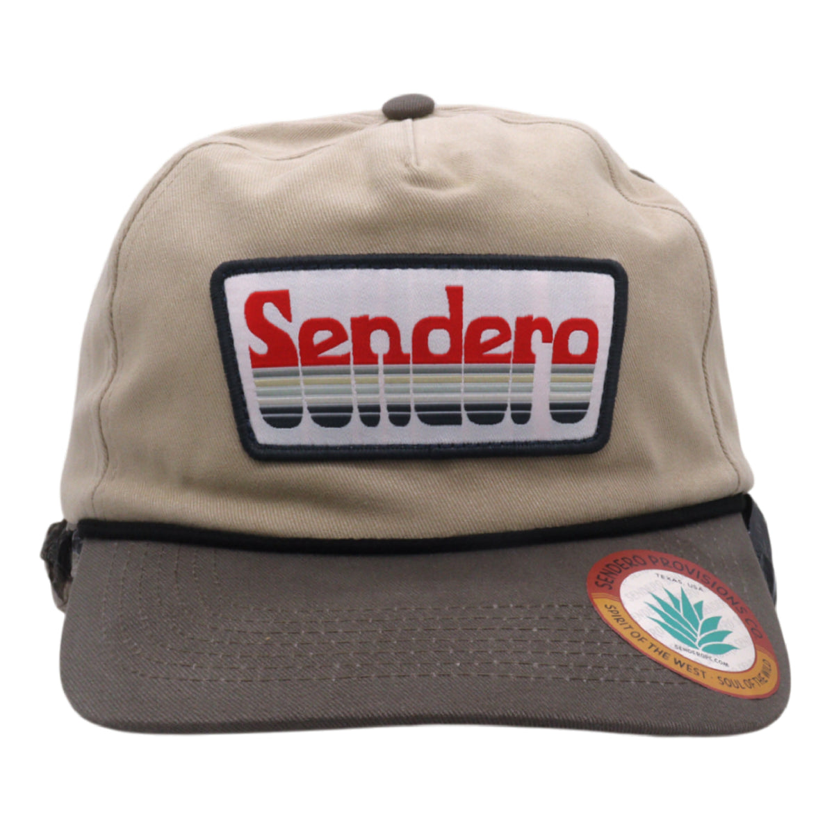 Sendero Provisions Co. Retro Logo Snapback Hat, Tan, One Size (SPCH125F18AZZ)
