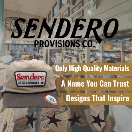 Sendero Provisions Co. Retro Logo Snapback Hat, Tan, One Size (SPCH125F18AZZ)