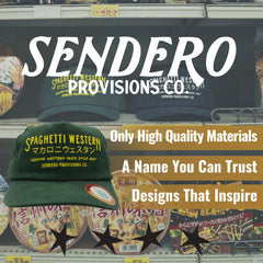 Sendero Provisions Co.  Spaghetti Western Hat - Green - Unstructured 5-Panel Adjustable Leather Strapback Cap with Embroidered Design, One Size