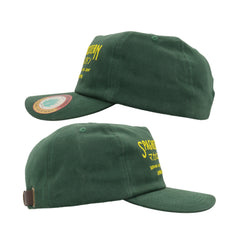 Sendero Provisions Co.  Spaghetti Western Hat - Green - Unstructured 5-Panel Adjustable Leather Strapback Cap with Embroidered Design, One Size