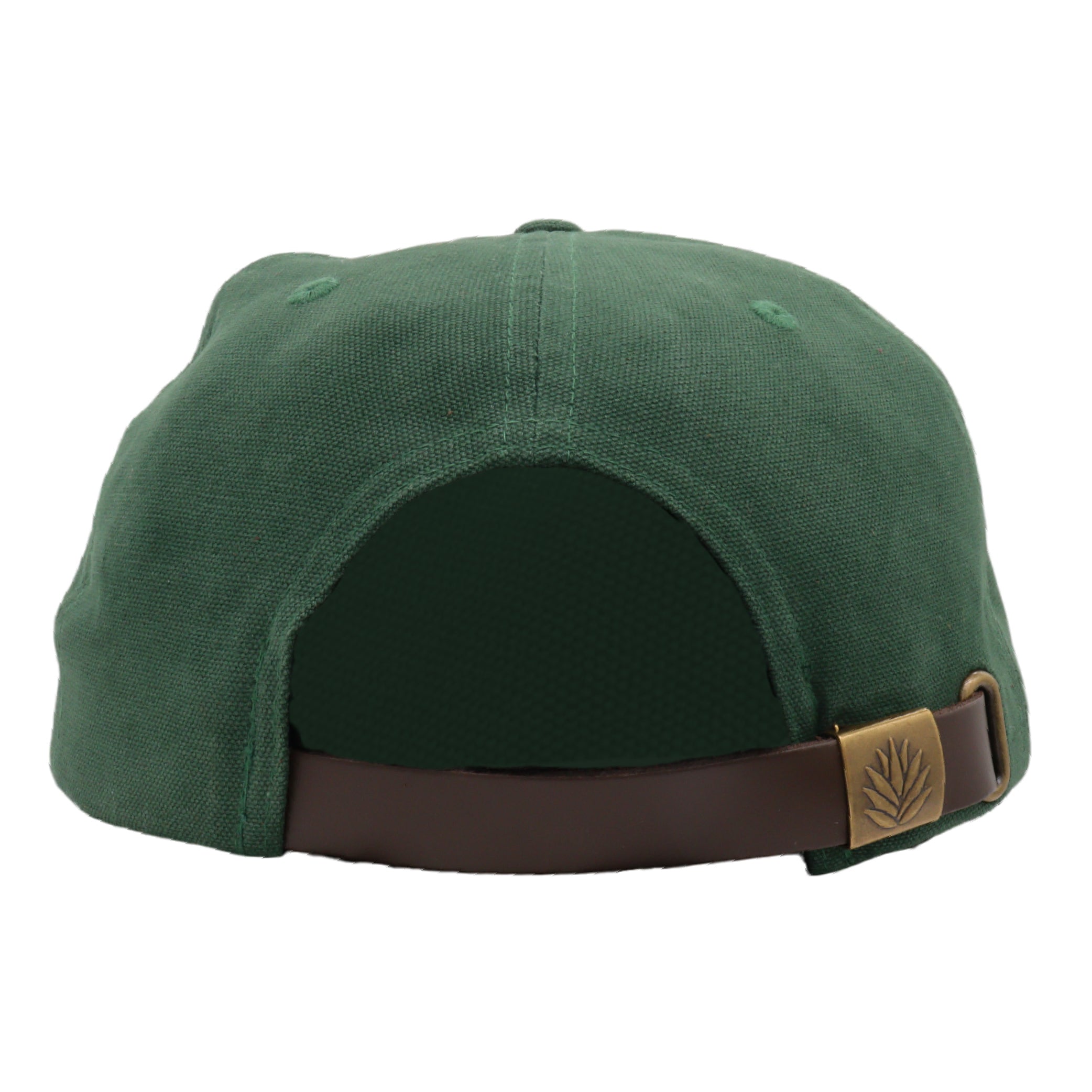 Sendero Provisions Co.  Spaghetti Western Hat - Green - Unstructured 5-Panel Adjustable Leather Strapback Cap with Embroidered Design, One Size