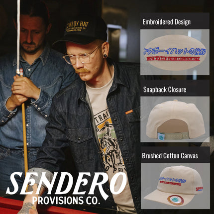 Sendero Provisions Co. Tip Your Hat Unstructured 5-Panel Snapback (White)