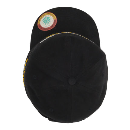 Sendero Provisions Co. Tip Your Hat Black Unstructured 5-Panel Snapback Hat - Embroidered Brushed Cotton Canvas, Adjustable Fit, Semi-Curved Visor, Ideal for Casual Outdoor Adventures