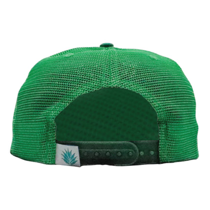 Sendero Provisions Co. Cowboy Pro Shop Adjustable Snapback Hat with Embroidered Patch (White/Green) - One Size