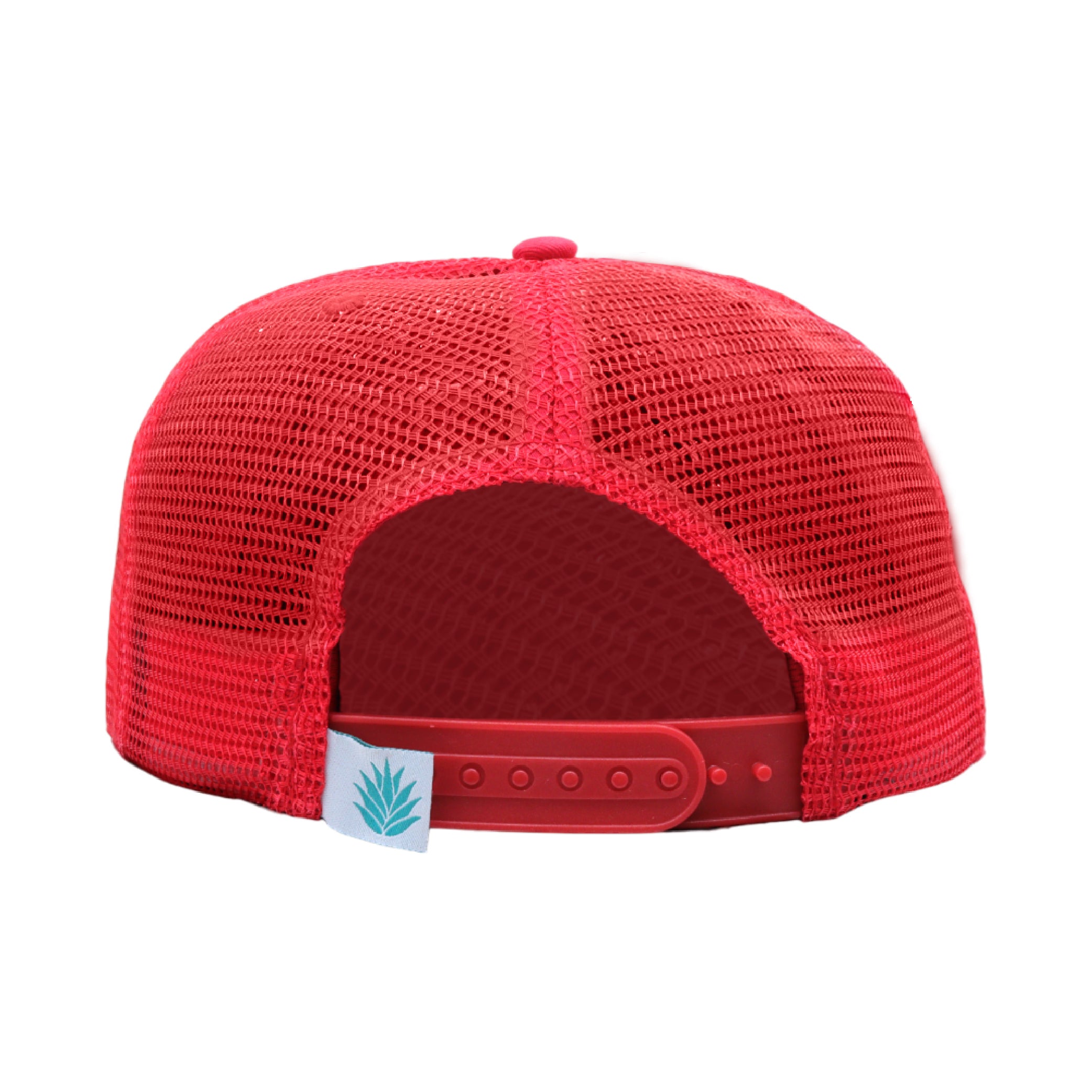 Sendero Provisions Co. Cowboy Pro Shop Hat - White/Red - Trucker Snapback w/ Embroidered Logo & Mesh Back, One Size