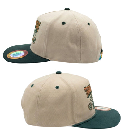Sendero Provisions Co. Triple Threat  Adjustable Snapback Hat with Embroidered Patch (Tan) - One Size