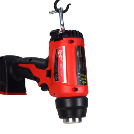 Milwaukee M18 18-Volt Lithium-Ion Cordless Compact Heat Gun (Tool-Only) — Fast 7-Second Heat-Up, 875°F Max Temp, Ultra-Portable Design, REDLINK™ Temperature Management, LED Light, Ladder Hook