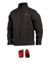 Milwaukee 204B-21XL M12 Lithium-Ion TOUGHSHELL Black Heated Jacket Kit with Battery (XL)