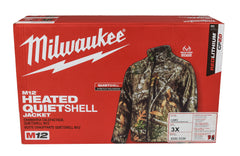 Milwaukee 222C-213X M12 Heated QuietShell Jacket Kit with Battery (3X-Large/Realtree)