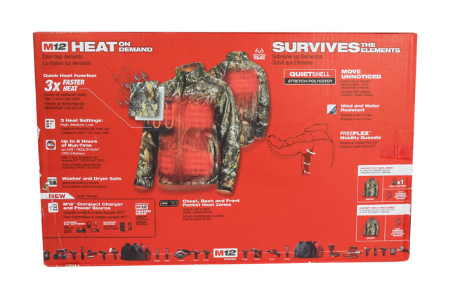 Milwaukee 222C-21L M12 Heated QuietShell Jacket Kit with Battery (Large/Realtree)