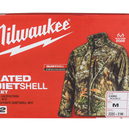 Milwaukee 222C-21M M12 Heated QuietShell Jacket Kit with Battery (Medium/Realtree)