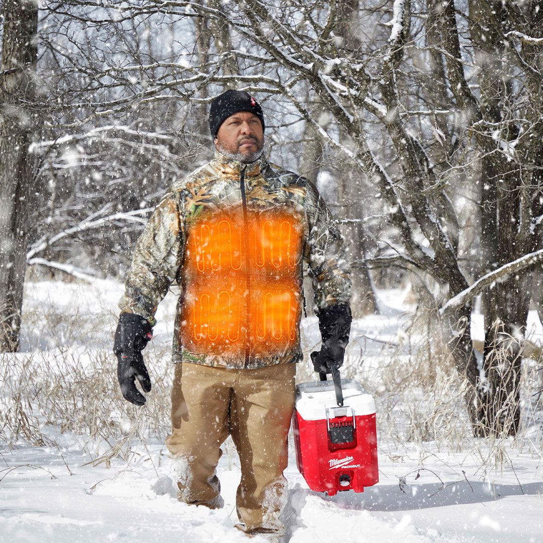 Milwaukee 224C-212X M12 Lithium-Ion QUIETSHELL Camo Heated Jacket Kit with Battery (2XL)