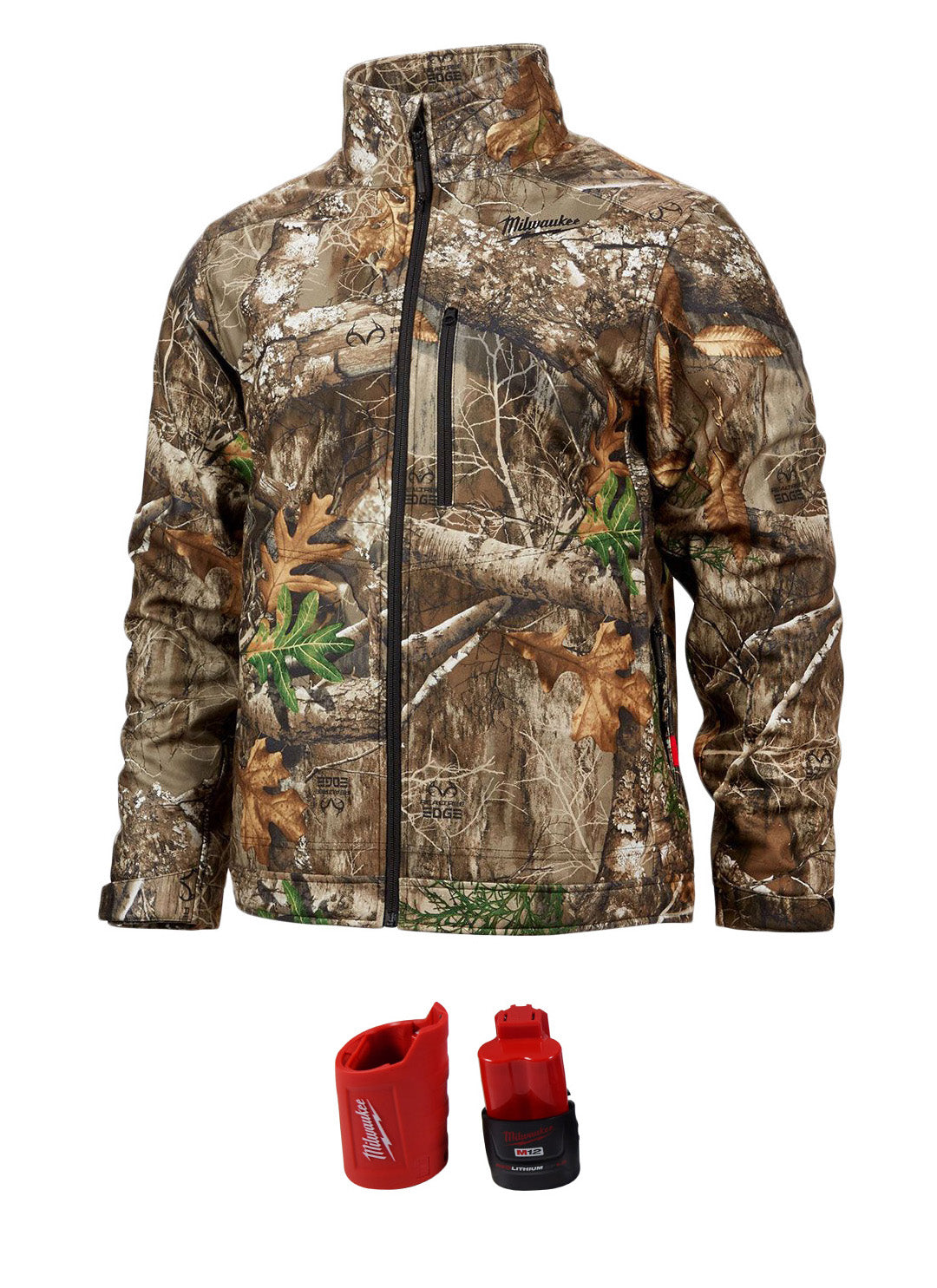 Milwaukee 224C-21L M12 Lithium-Ion QUIETSHELL Camo Heated Jacket Kit with Battery (Large)