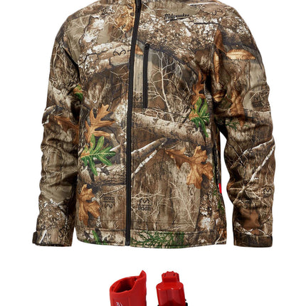 Milwaukee 224C-21XL M12 Lithium-Ion QUIETSHELL Camo Heated Jacket Kit with Battery (XL)