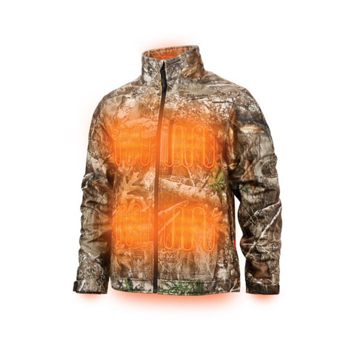 Milwaukee 224C-21XL M12 Lithium-Ion QUIETSHELL Camo Heated Jacket Kit with Battery (XL)